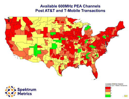How Many 600MHz Channels Remain Available in Each PEA Market?