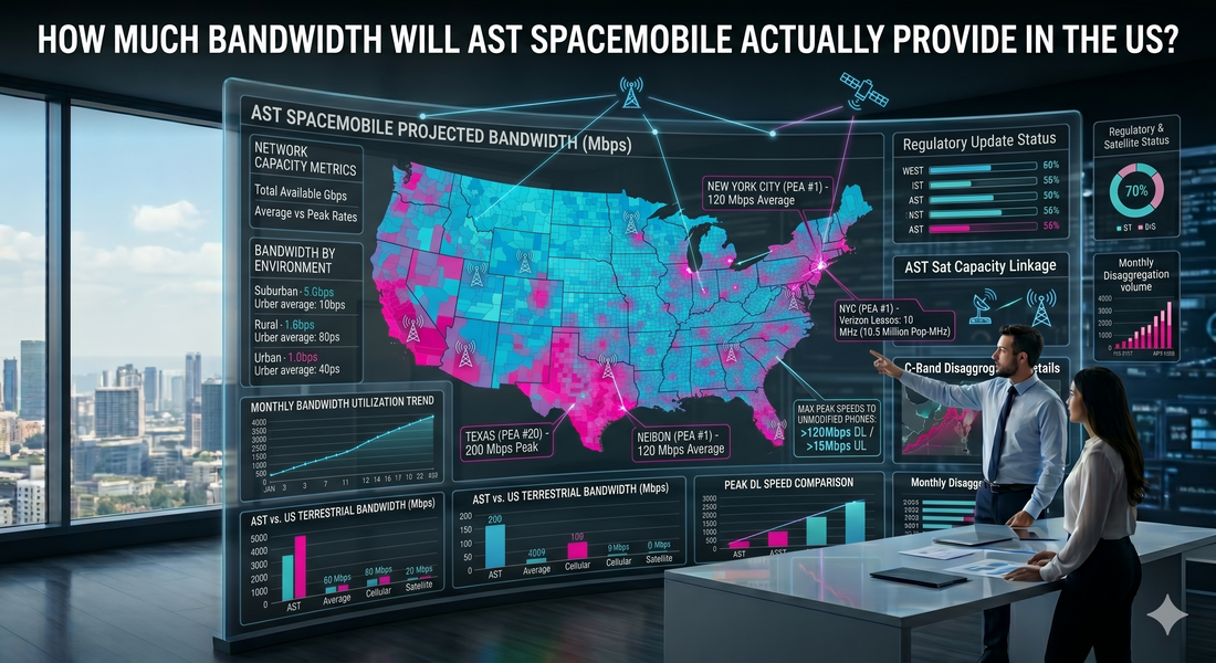 How Much Bandwidth Will AST SpaceMobile Actually Provide in the US?