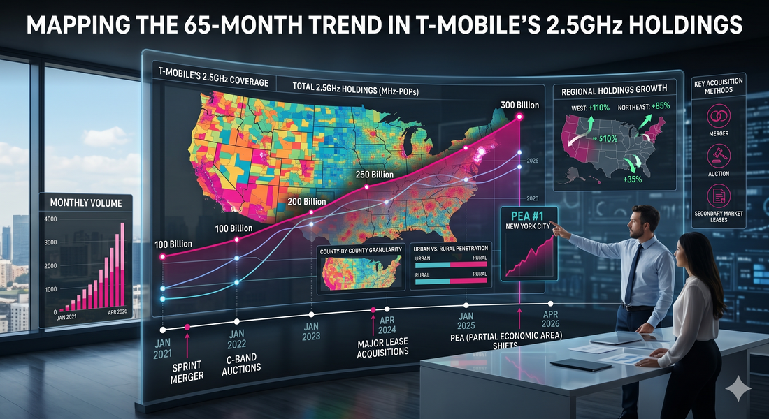 Mapping the 65-Month Trend in T-Mobile’s 2.5GHz Holdings